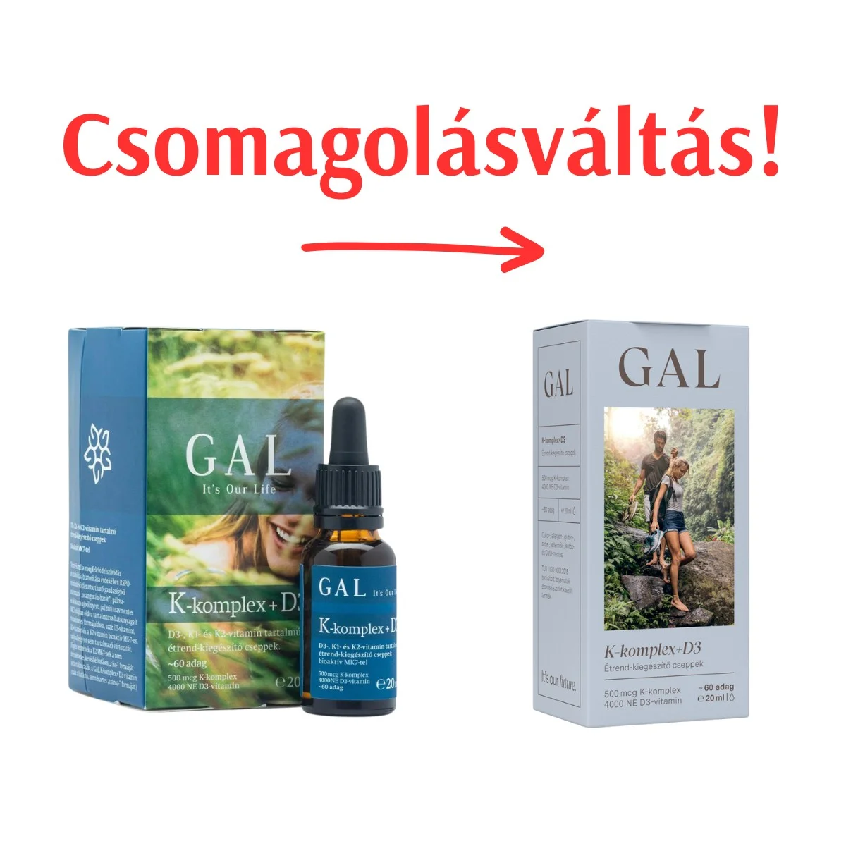 GAL K-komplex + D3-vitamin cseppek 20 ml - 60 adag