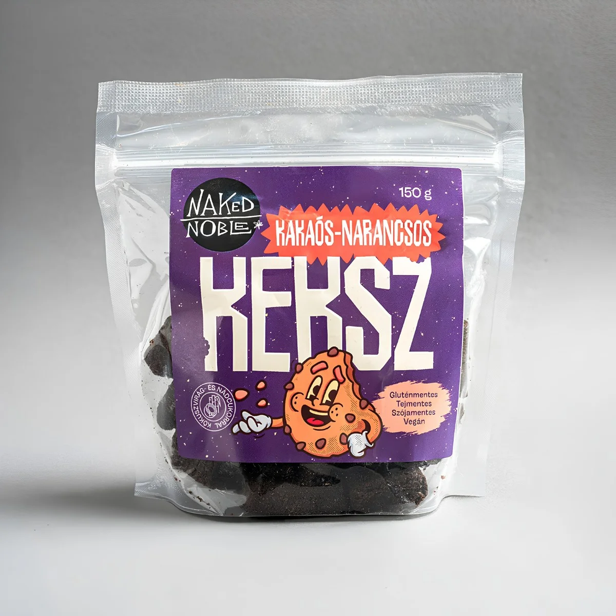 Naked Noble Kakaós-narancsos Keksz 150 gramm