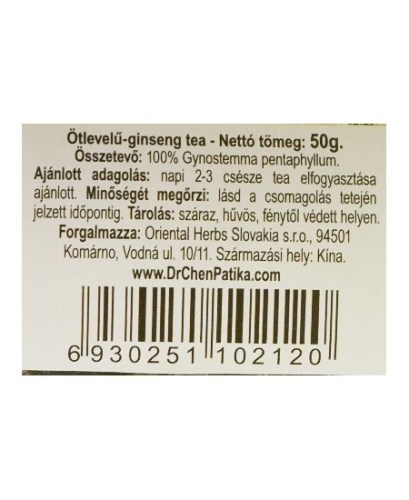 Dr. Chen Ötlevelű Ginseng tea 35 g
