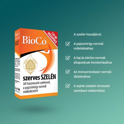 Bioco Szerves Szelén Tabletta 120 db termékkép 3