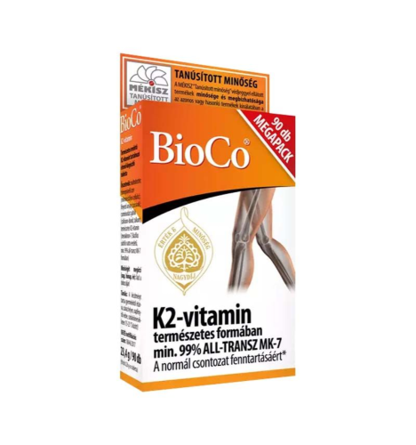 BioCo K2-vitamin 50mcg tabl. 90 db