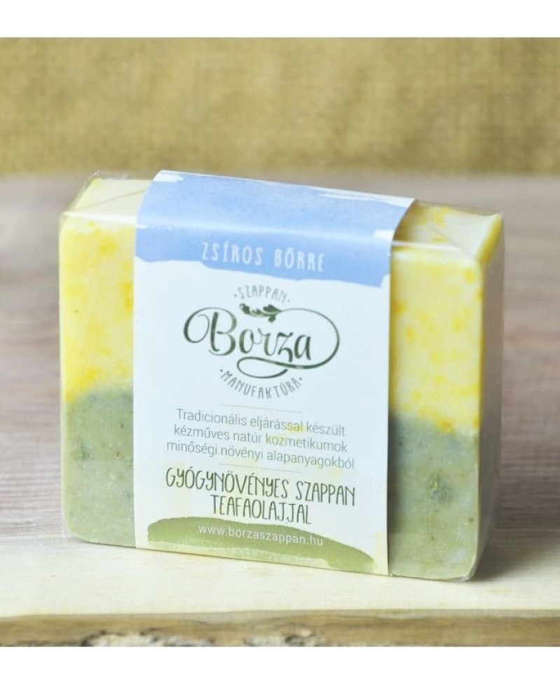 Borza Gyógynövényes Szappan Teafa Olajjal 100 g