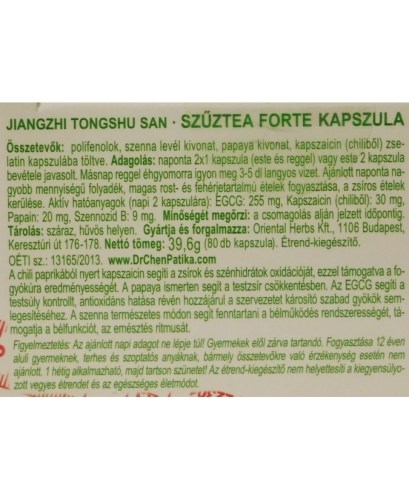 Dr. Chen Szűztea Kapszula Forte 80 db termékkép 4