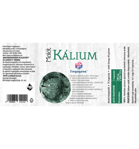 Freyagena Kálium-malát kapszula 75 db termékkép 3