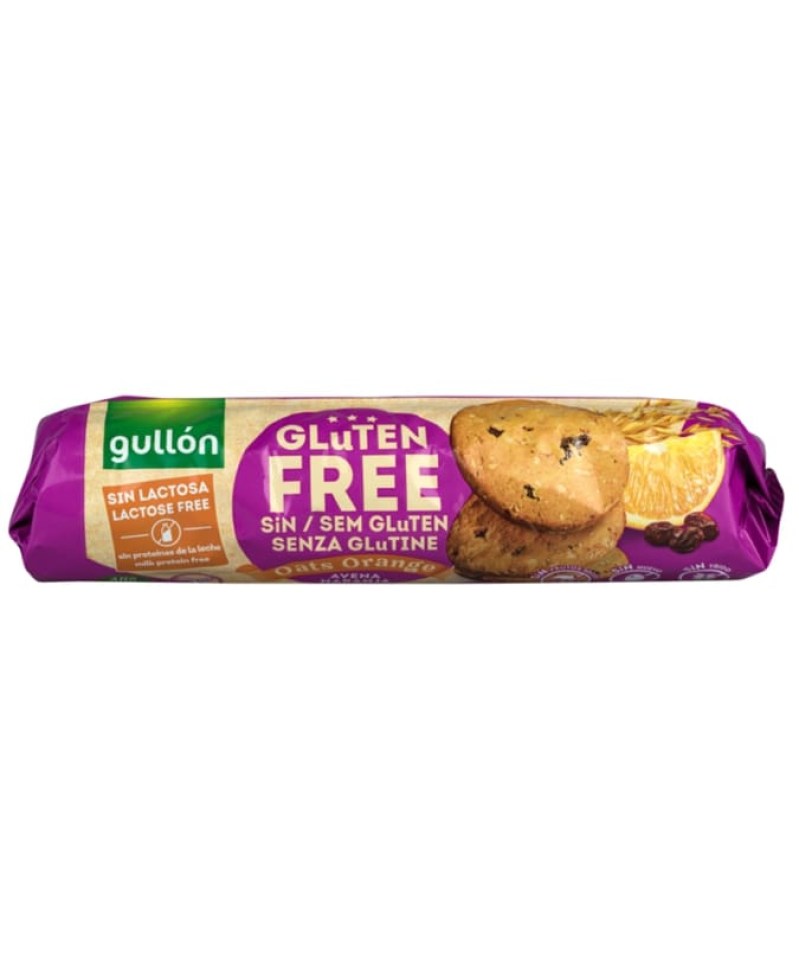 Gullón Gluténmentes Keksz Zabos, Narancsos 180 g
