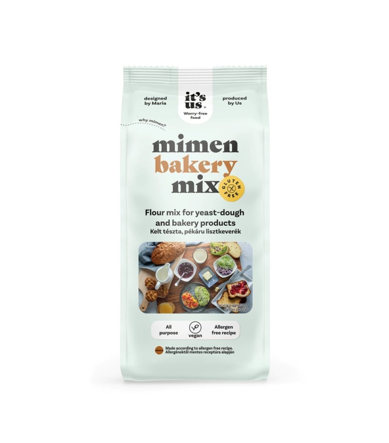 It's Us Mimen Bakery Kelt Tészta Pékáru lisztkeverék gluténmentes 500 g
