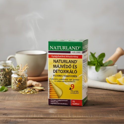 Naturland Májvédő és Detoxikáló Filteres Teakeverék 25 db