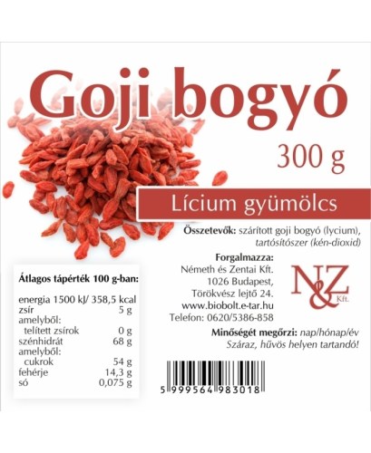 N&Z Goji bogyó 300 g termékkép 4