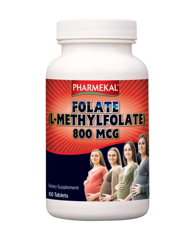 Pharmekal Folic Acid - Folsav (L-Metil-folát) 100 db