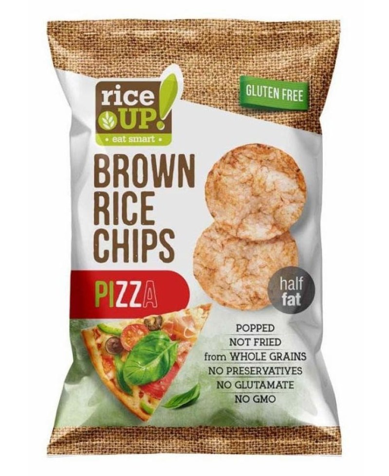 Rice Up Barna rizs chips pizza 60 g