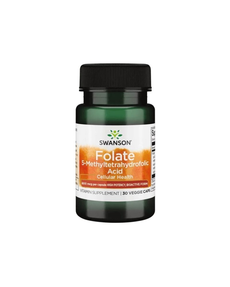 Swanson Folate (folát) 800 mcg növényi kapszula 30 db 