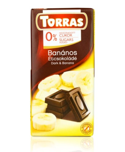 Torras No sug. add. 08. Banános étcsokoládé 75 g