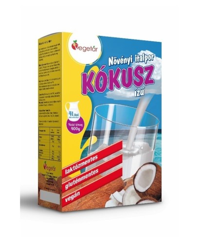 Vegetár Kókusz ízű instant növényi italpor 400 g termékkép